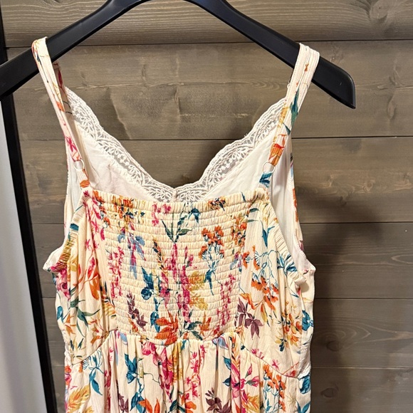 Torrid Floral Maxi Dress with Lace Trim - Picture 7 of 10